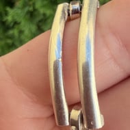 Vintage Sterling Silver Taxco Chunky Panel Link Bracelet Mexico 925 - 9