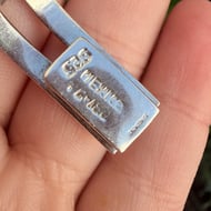 Vintage Sterling Silver Taxco Chunky Panel Link Bracelet Mexico 925 - 10