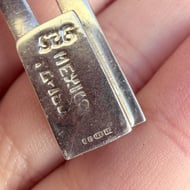 Vintage Sterling Silver Taxco Chunky Panel Link Bracelet Mexico 925 - 11