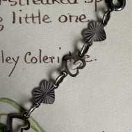 Vintage Sterling Silver Open Heart Bracelet Cute Etched - 5