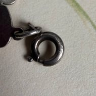 Vintage Sterling Silver Open Heart Bracelet Cute Etched - 7