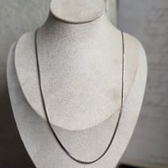 Vintage Sterling Silver Serpentine Chain Necklace  23" - 3