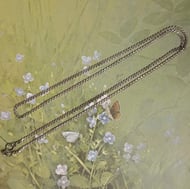 Vintage Sterling Silver Serpentine Chain Necklace  23"
