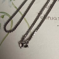 Vintage Sterling Silver Serpentine Chain Necklace  23" - 4