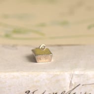 Vintage Silver 5g Charm Pendant Rectangle  - 6