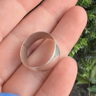Sterling Silver Wide Chunky Band Ring - 5