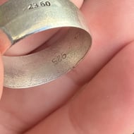Sterling Silver Wide Chunky Band Ring - 7