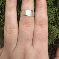 Sterling Silver Wide Chunky Band Ring