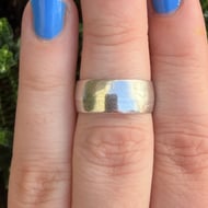 Sterling Silver Wide Chunky Band Ring - 3