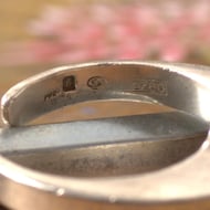 Vintage Sterling Silver Modernist Chunky Stacker Ring Statement Scandi - 6