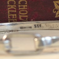 Sterling Silver Square Edge Belt Bangle  - 7