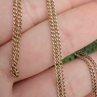 Vintage 9ct Gold Fine Curb Chain 20.5" - 4