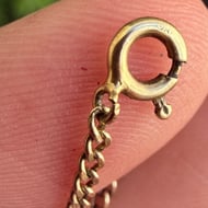 Vintage 9ct Gold Fine Curb Chain 20.5" - 2