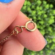 Gold Plate Red Glass Fancy Link Chain Necklae - 3