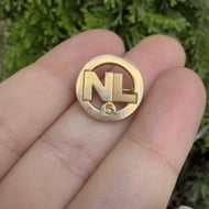 Vintage NL Service Pin 1/10th 10k Gold Filled Round Brooch Jostens