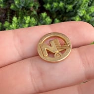 Vintage NL Service Pin 1/10th 10k Gold Filled Round Brooch Jostens - 2