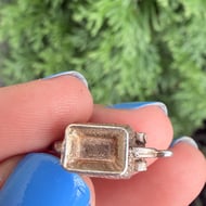 Vintage Silver Teapot Charm Pendant Opens - 3