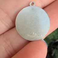 Vintage Sterling Silver Gemini Pendant Charm Nuvo - 3
