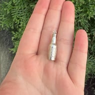 Vintage Silver Guinness Bottle Charm Pendant - 2