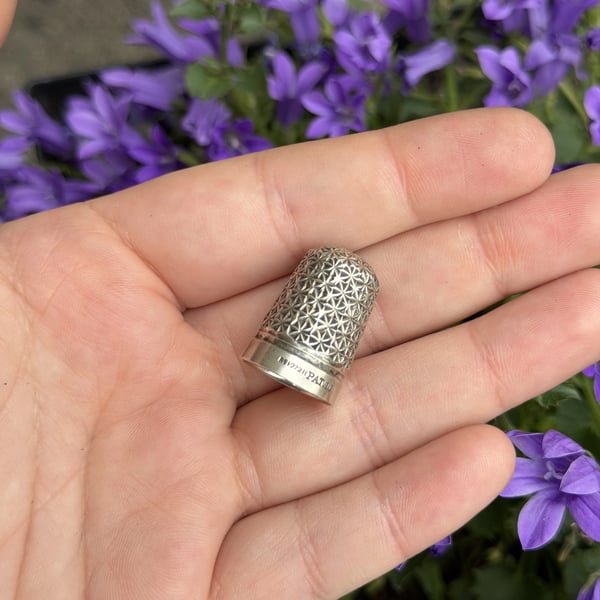 Antique Charles Horner Dorcas Louise Pattern Thimble Rd 127211 Victorian 1889 - 2