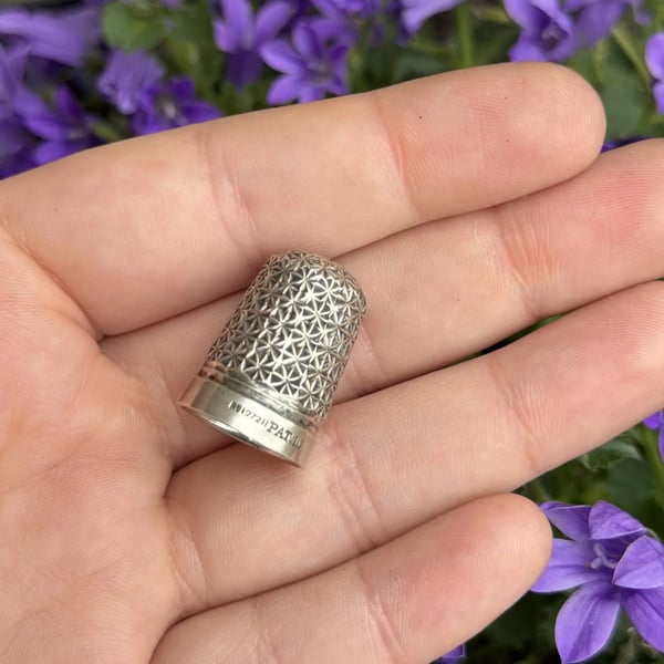 Antique Charles Horner Dorcas Louise Pattern Thimble Rd 127211 Victorian 1889