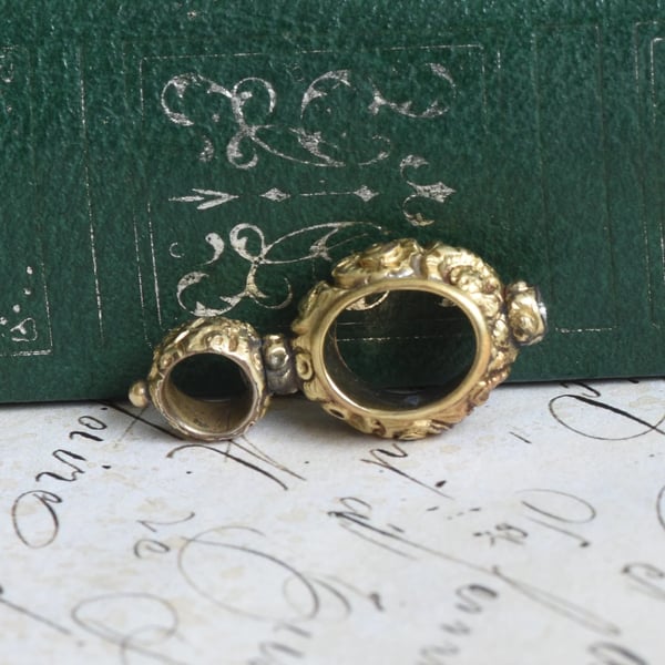 Antique Watch Gilt Key Pocket Watch Winder Fob Albert Charm Pendant - 2