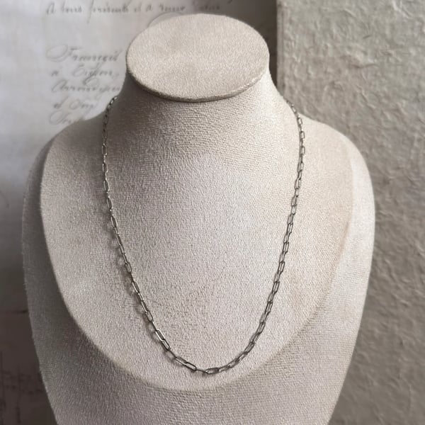 Sterling Silver Cable Link Chain Necklace Fine Dainty Long Short Layering Delicate - 2