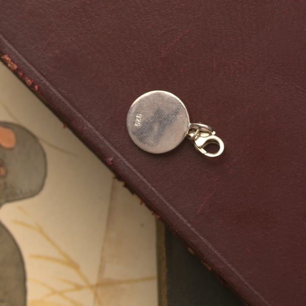 Sterling Silver Best Friend Charm Circular Pendant  - 2