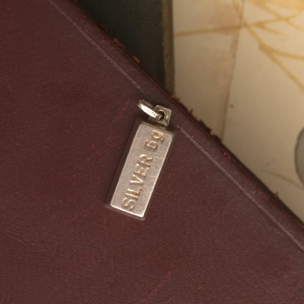 Vintage Silver 5g Charm Pendant Rectangle