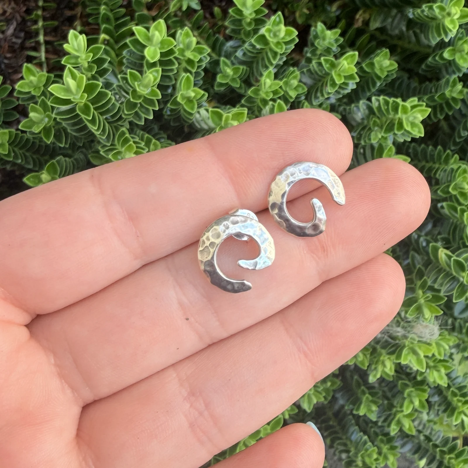 261001-012 — 261001-012-3.webp Sterling Silver Spiral Earrings 925 Modernist Minimalist