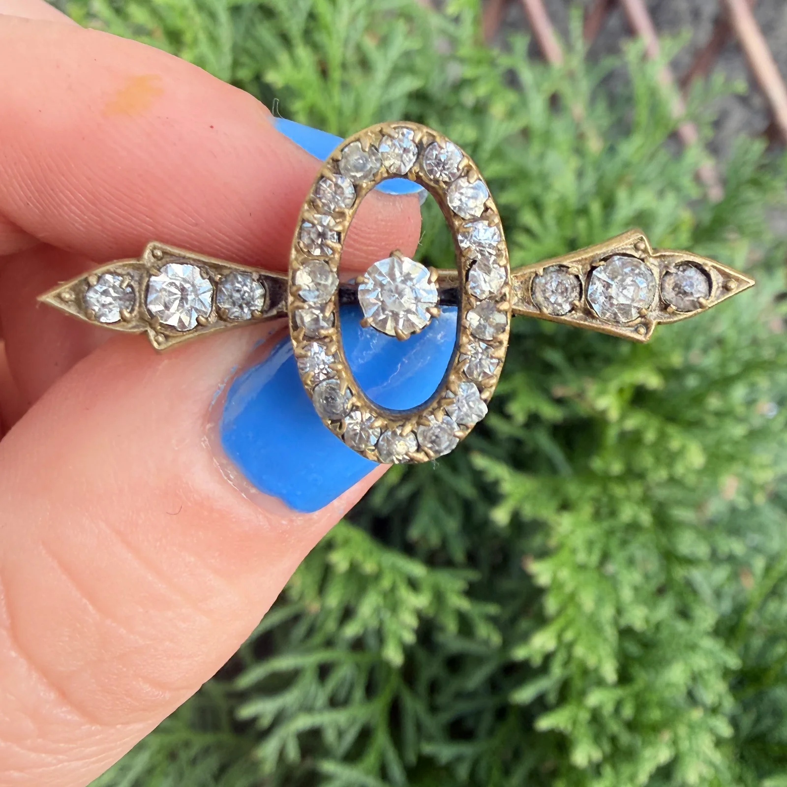 261007E-003 — 261007E-003-3.webp Antique Paste Bar Brooch Gilt